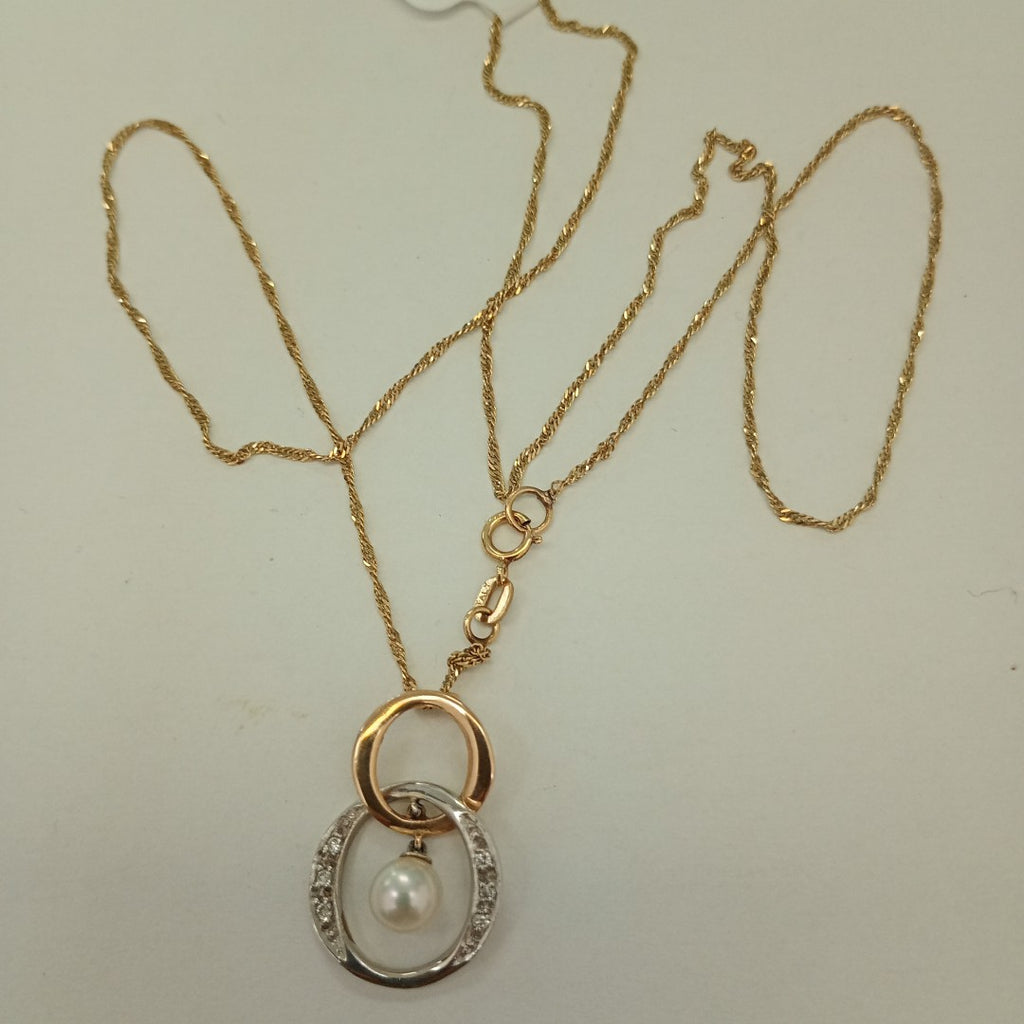 CADENA, DIJE ORO 14 K 2.7 GRMS (SEMINUEVO)