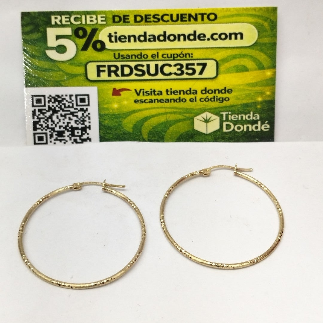 ARRACADAS PAR ORO 10 K 2,50 GRMS (SEMINUEVO)