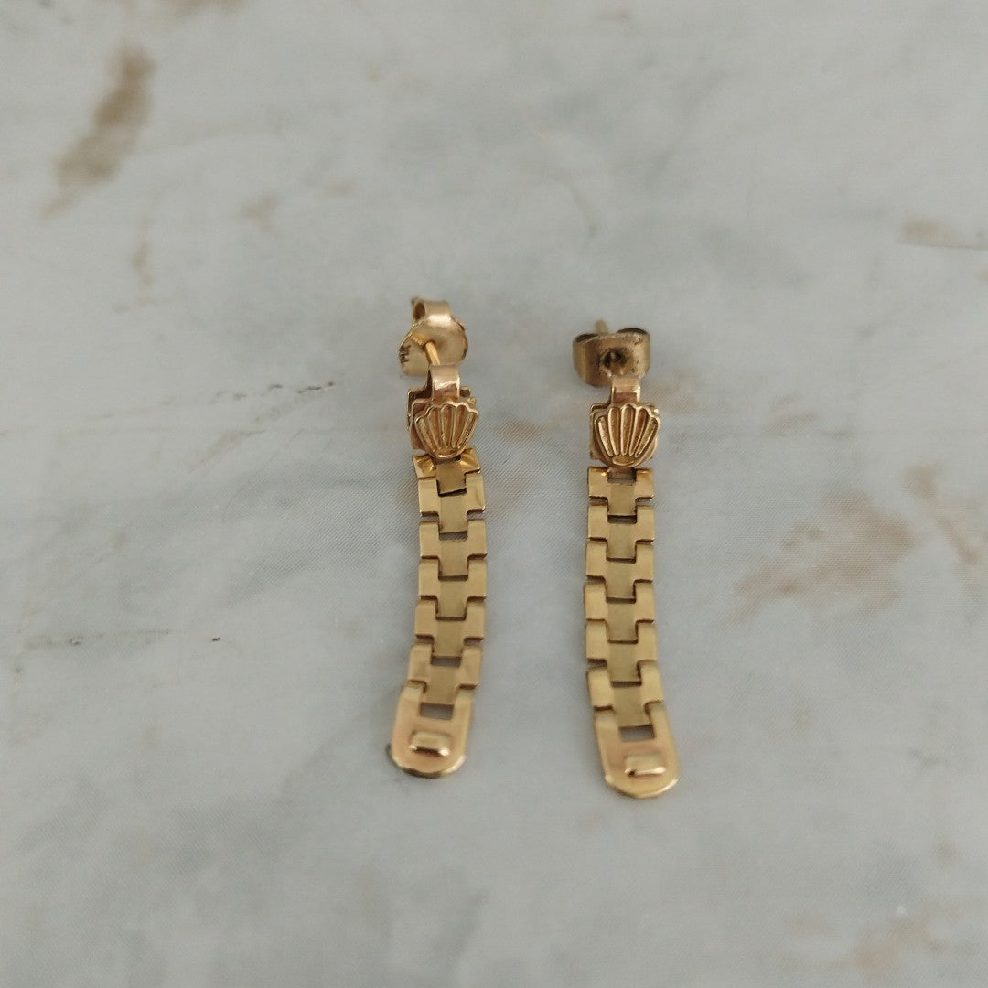 ARETES PAR ORO 14 K 1.6 GRMS (SEMINUEVO)
