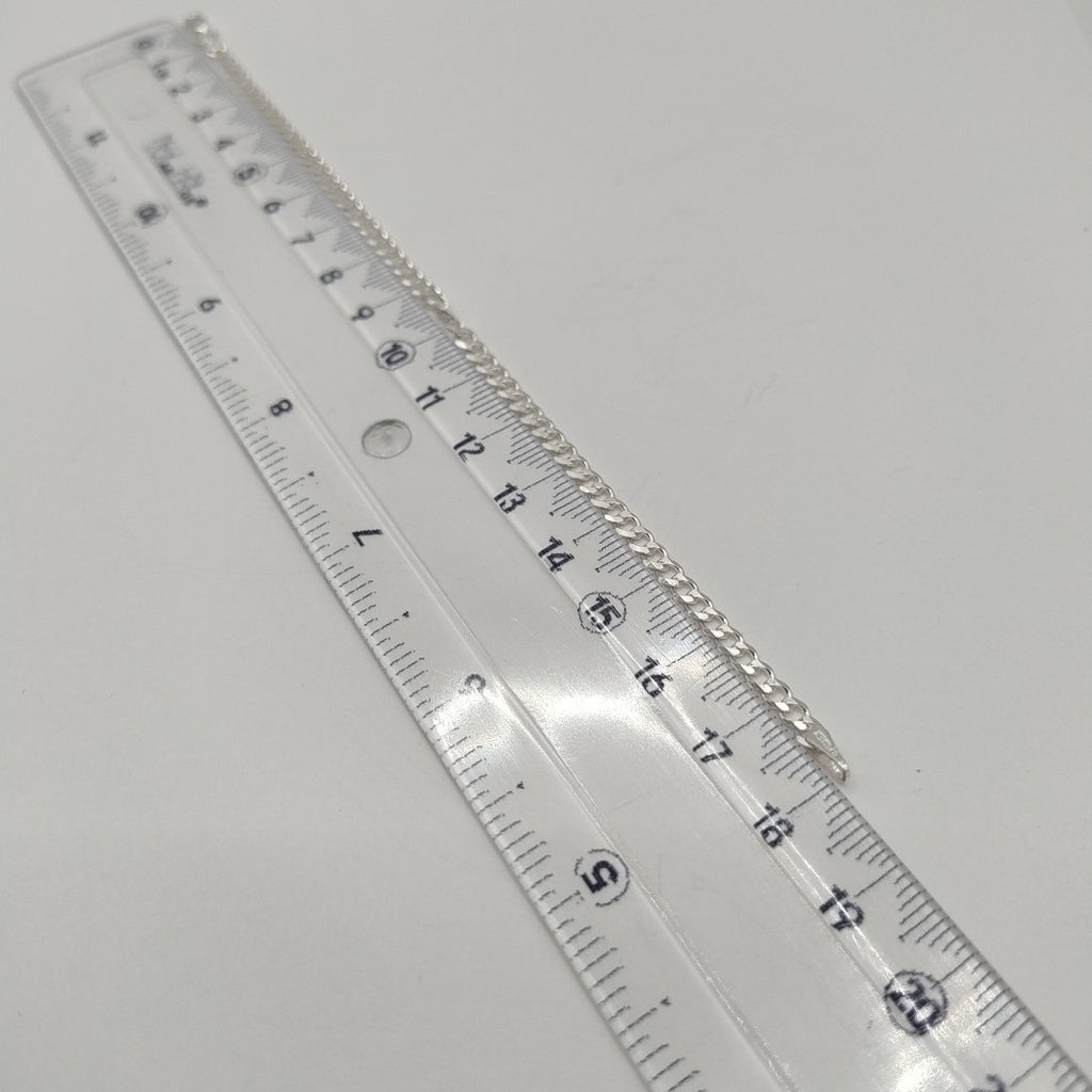 PULSERA BARBADA PLATA .925 18 CM 2.93 GR (NUEVO)
