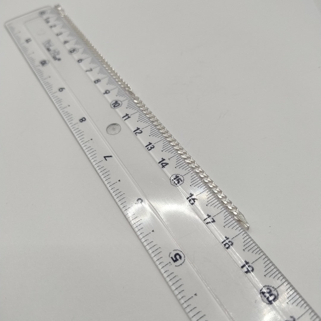 PULSERA BARBADA PLATA .925 18 CM 2.93 GR (NUEVO)