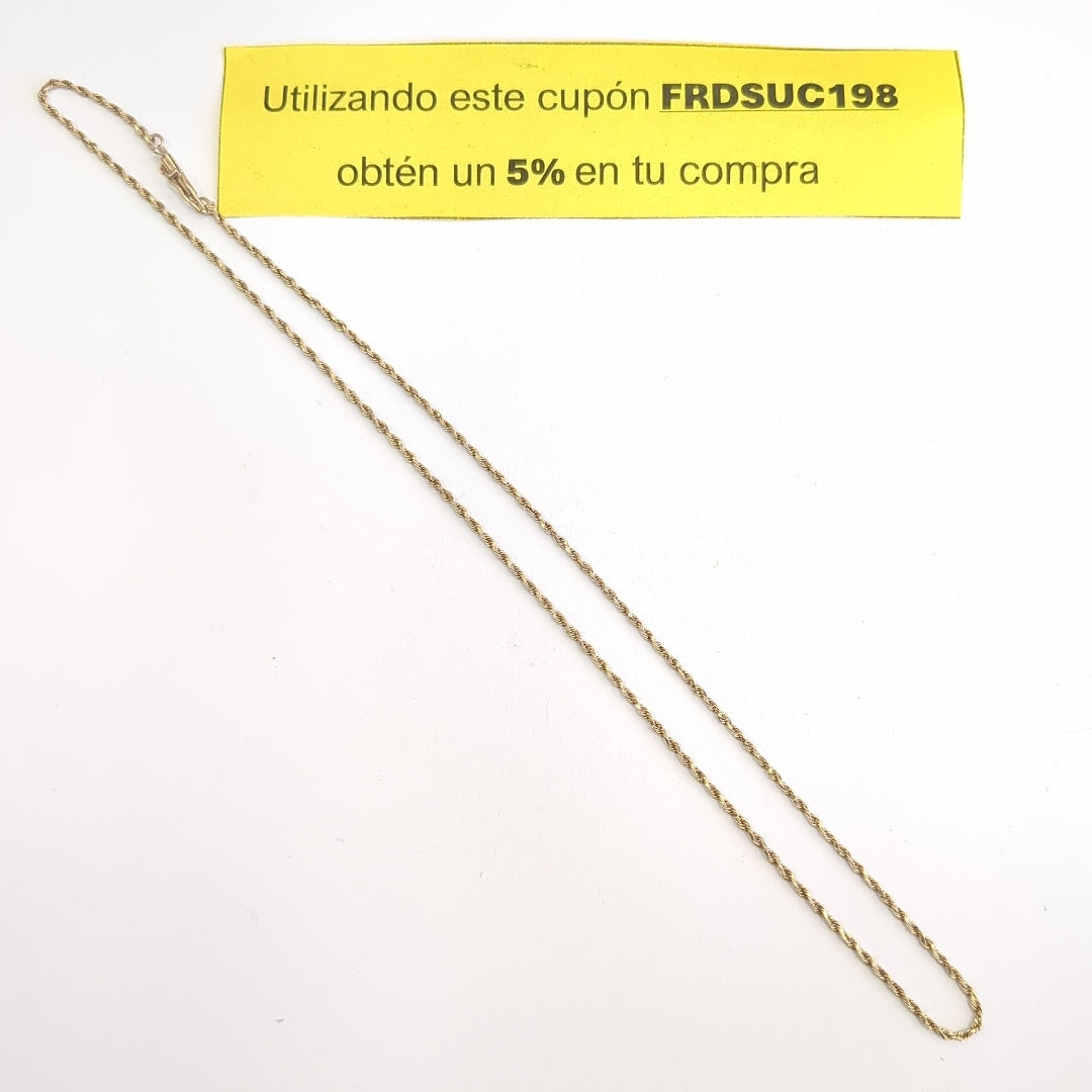 CADENA ORO 14 K 3,60 GRMS (SEMINUEVO)
