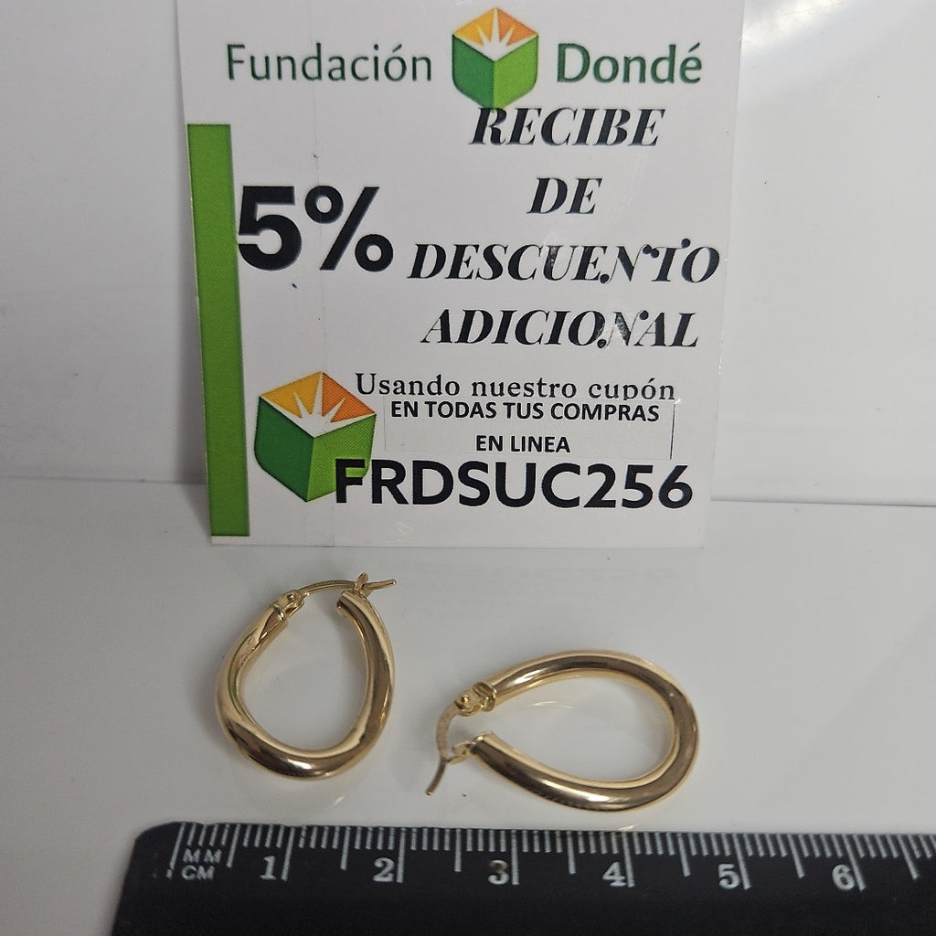 ARRACADAS ORO 10K 1.9 (NUEVO)