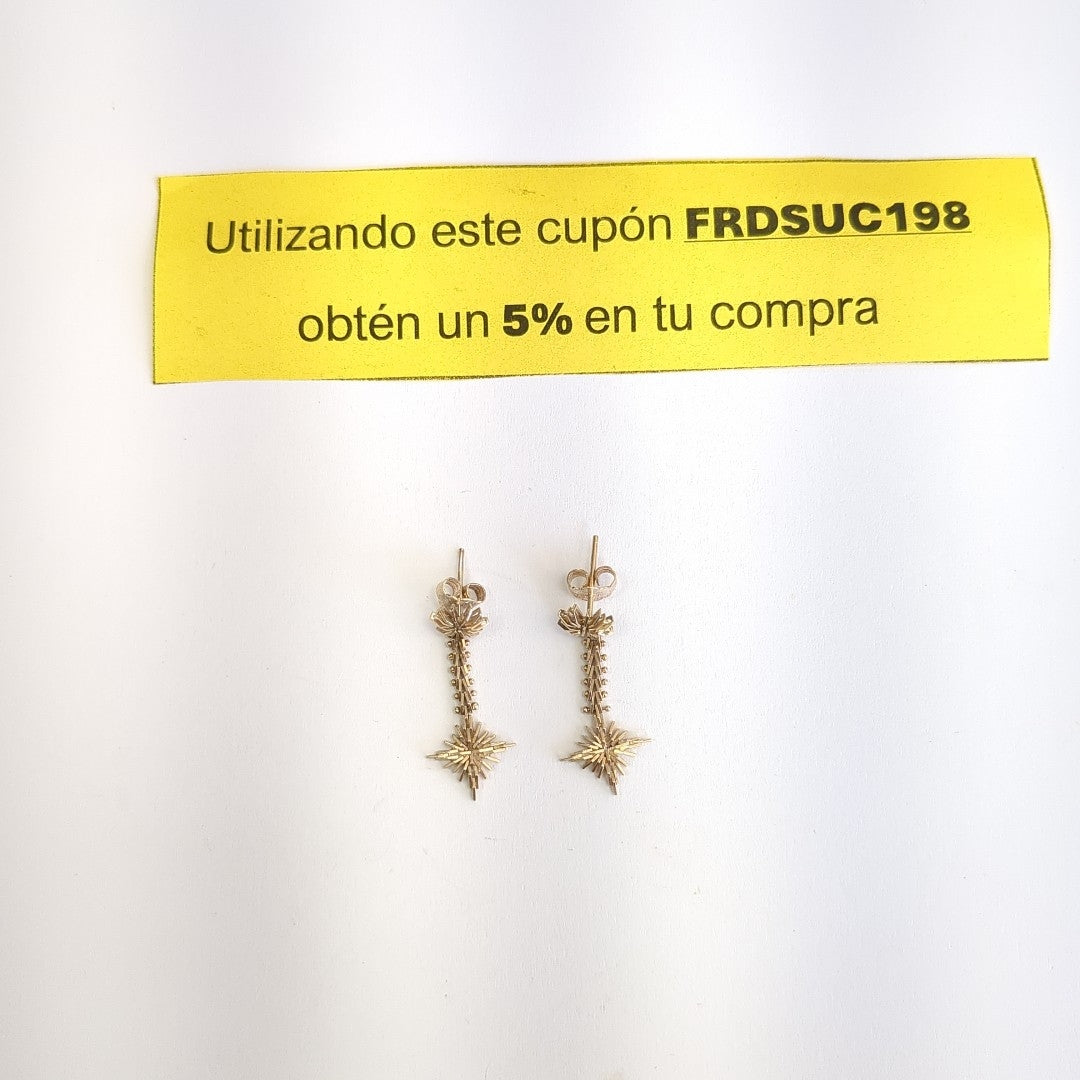 ARETES PAR ORO 10 K 2,50 GRMS (SEMINUEVO)