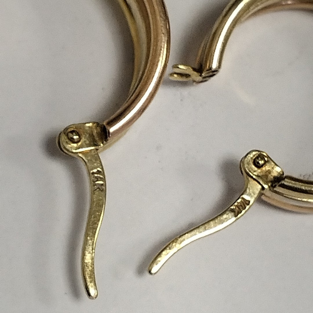 ARETES PAR ORO 14 K 2,80 GRMS (SEMINUEVO)