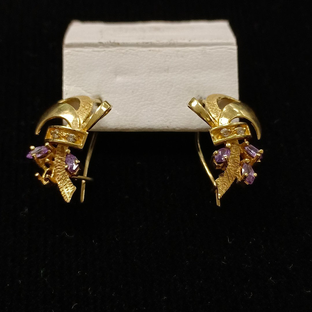 ARETES PAR ORO 14 K 3.4 GRMS (SEMINUEVO)