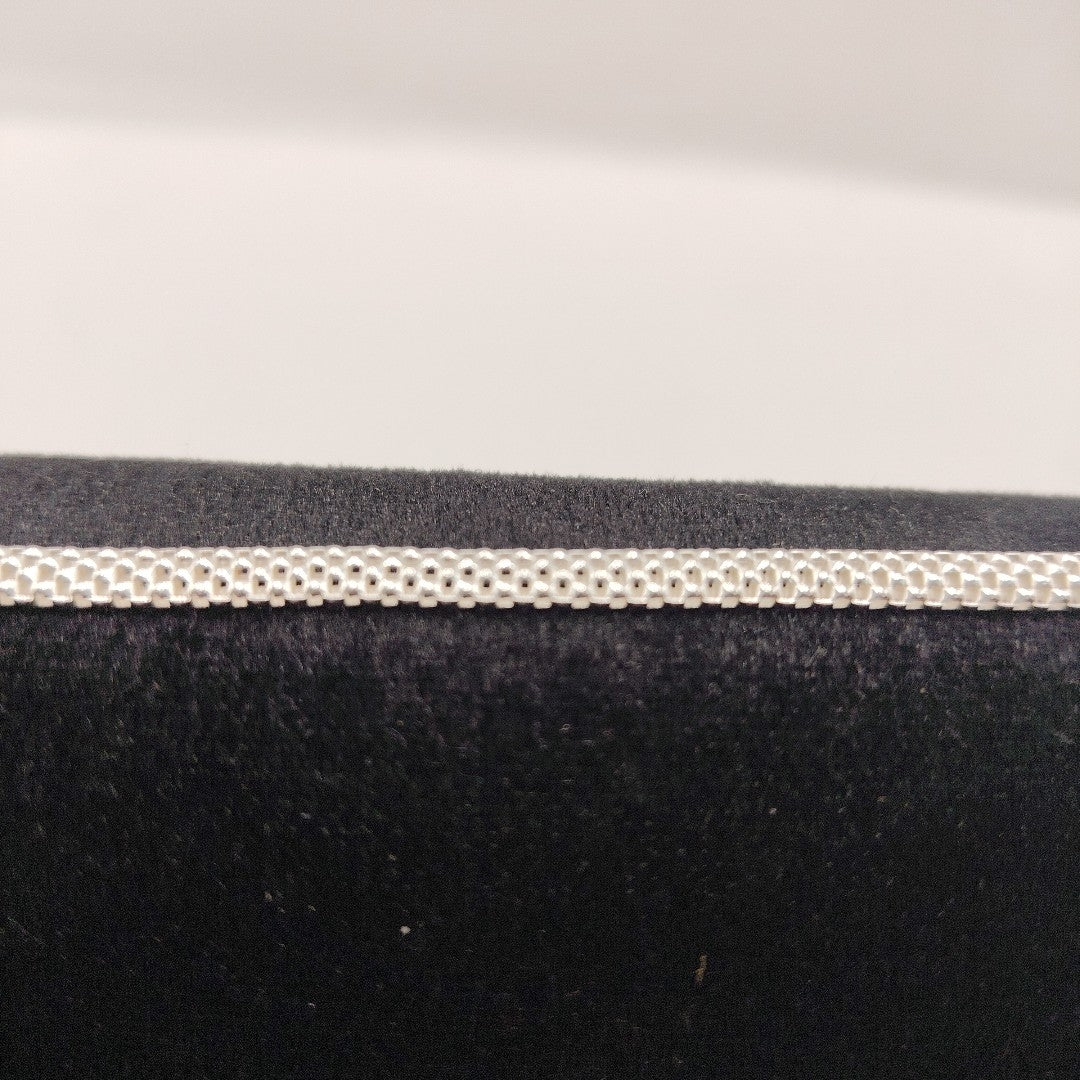 PULSERA TEJIDO ESPECIAL PLATA .925 18 CM 4.9 GR (NUEVO)