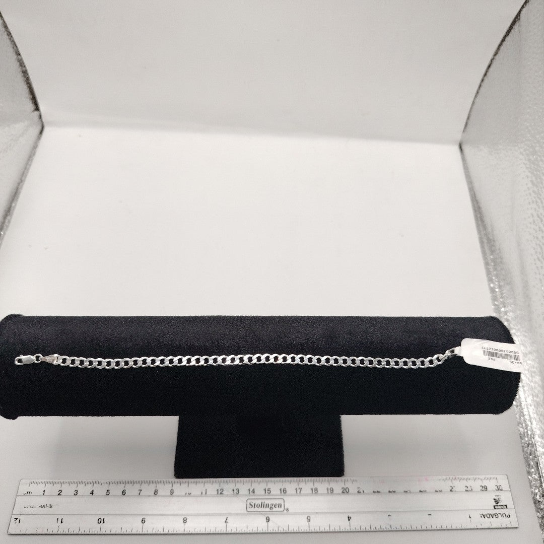 PULSERA BARBADA PLATA .925 21 CM 7.23 GR (NUEVO)