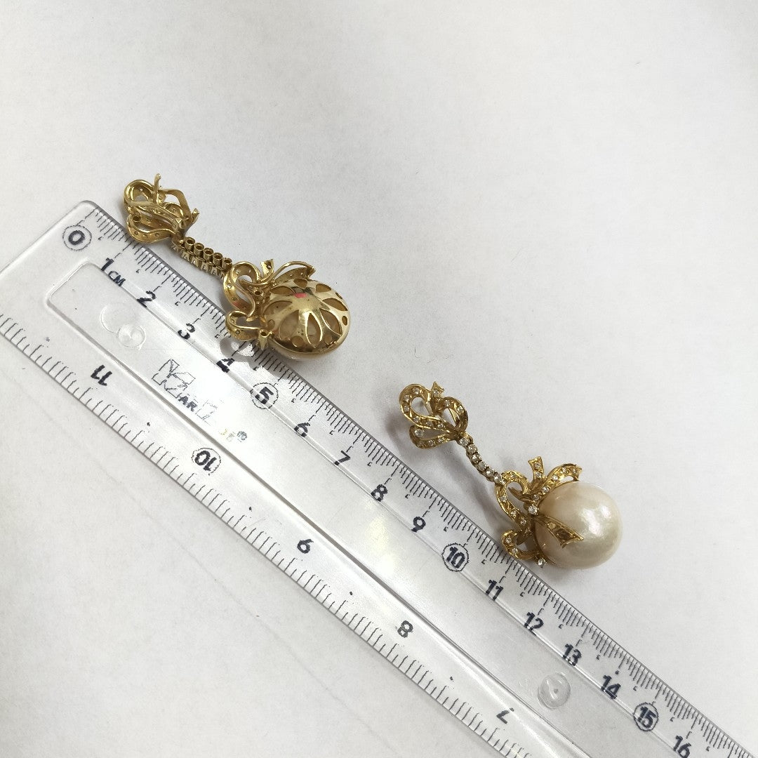 ARETES PAR ORO 14 K 18.1 GRMS (SEMINUEVO)