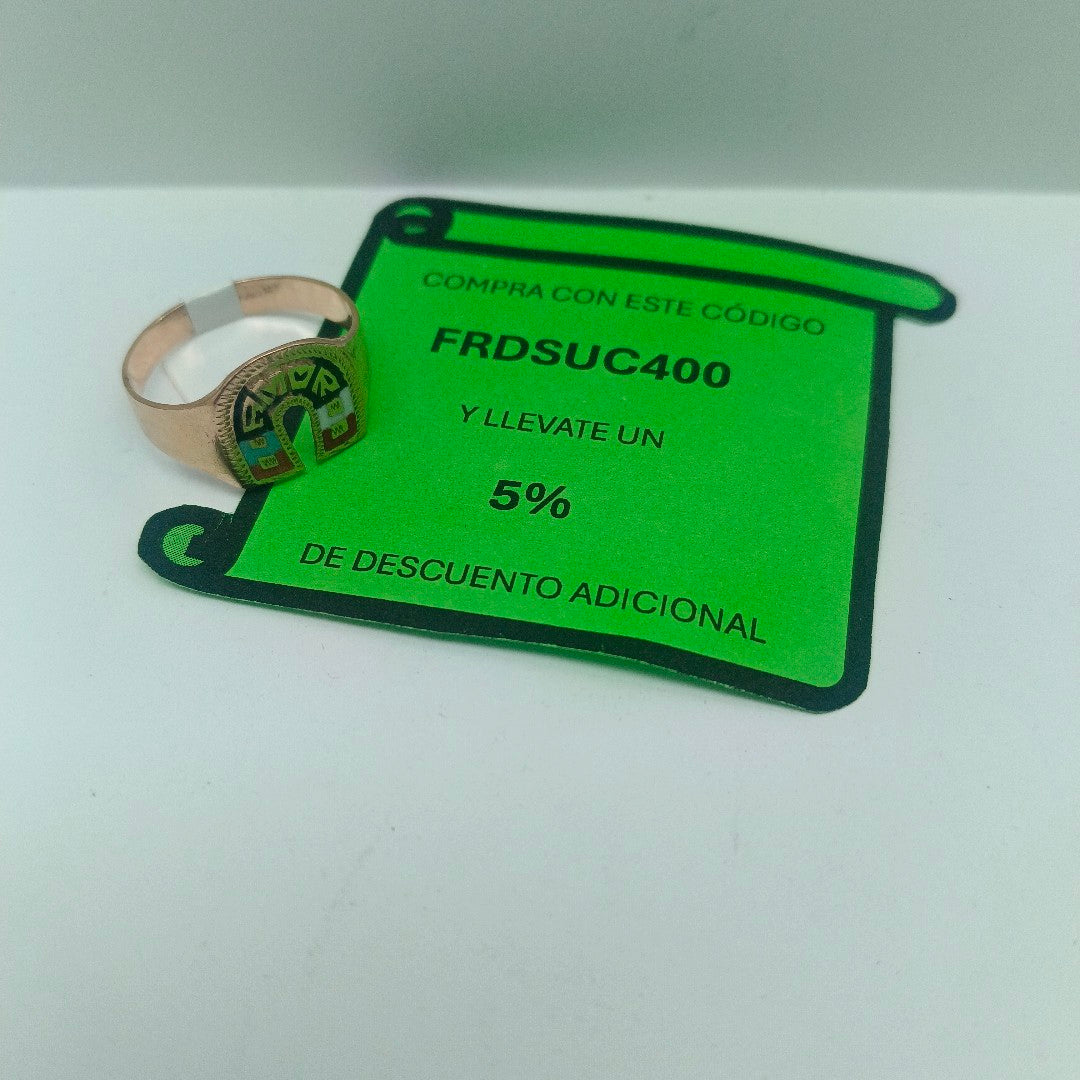 ANILLO ORO 8 K 3.3 GRMS (SEMINUEVO)