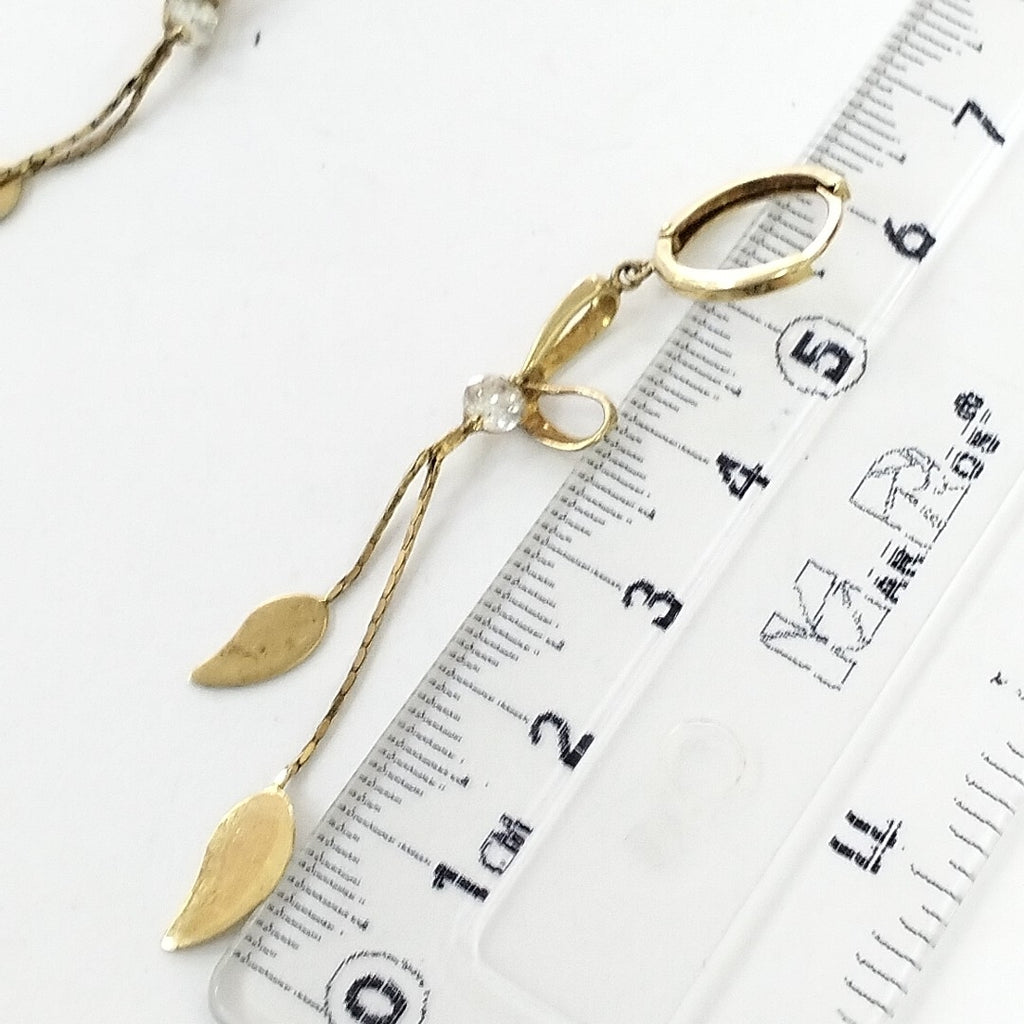 ARETES PAR ORO 14 K 2.6 GRMS (SEMINUEVO)