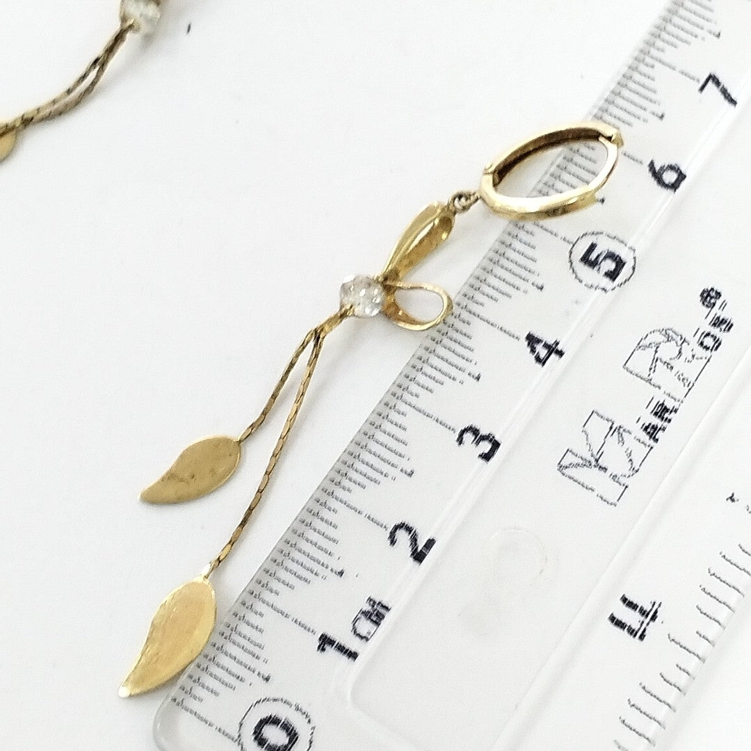 ARETES PAR ORO 14 K 2.6 GRMS (SEMINUEVO)