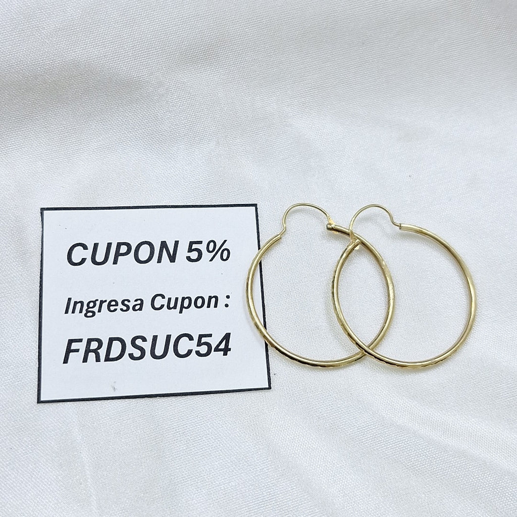 ARRACADAS PAR ORO 14 K 1,70 GRMS (SEMINUEVO)