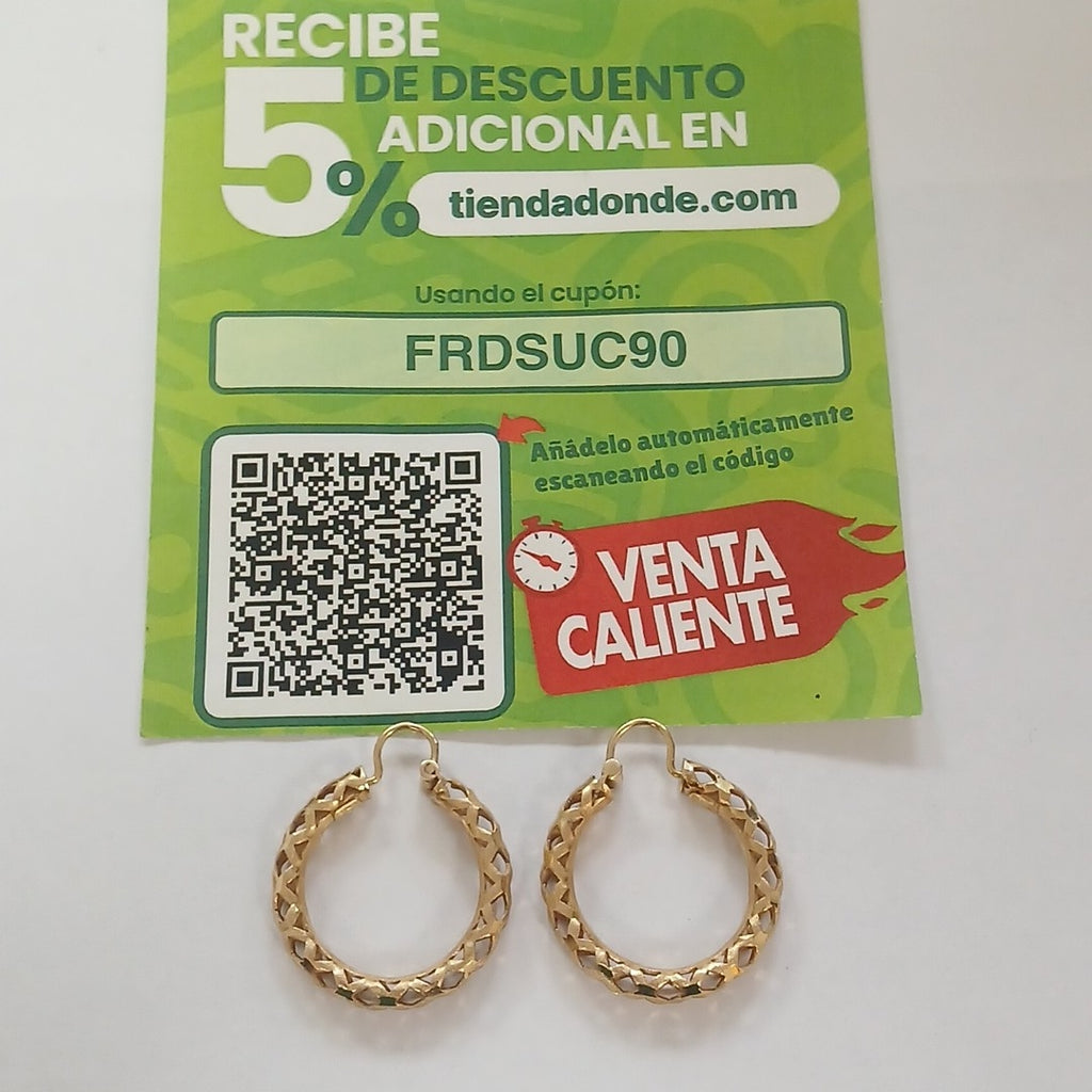 ARRACADAS PAR ORO 18 K 6,80 GRMS (SEMINUEVO)