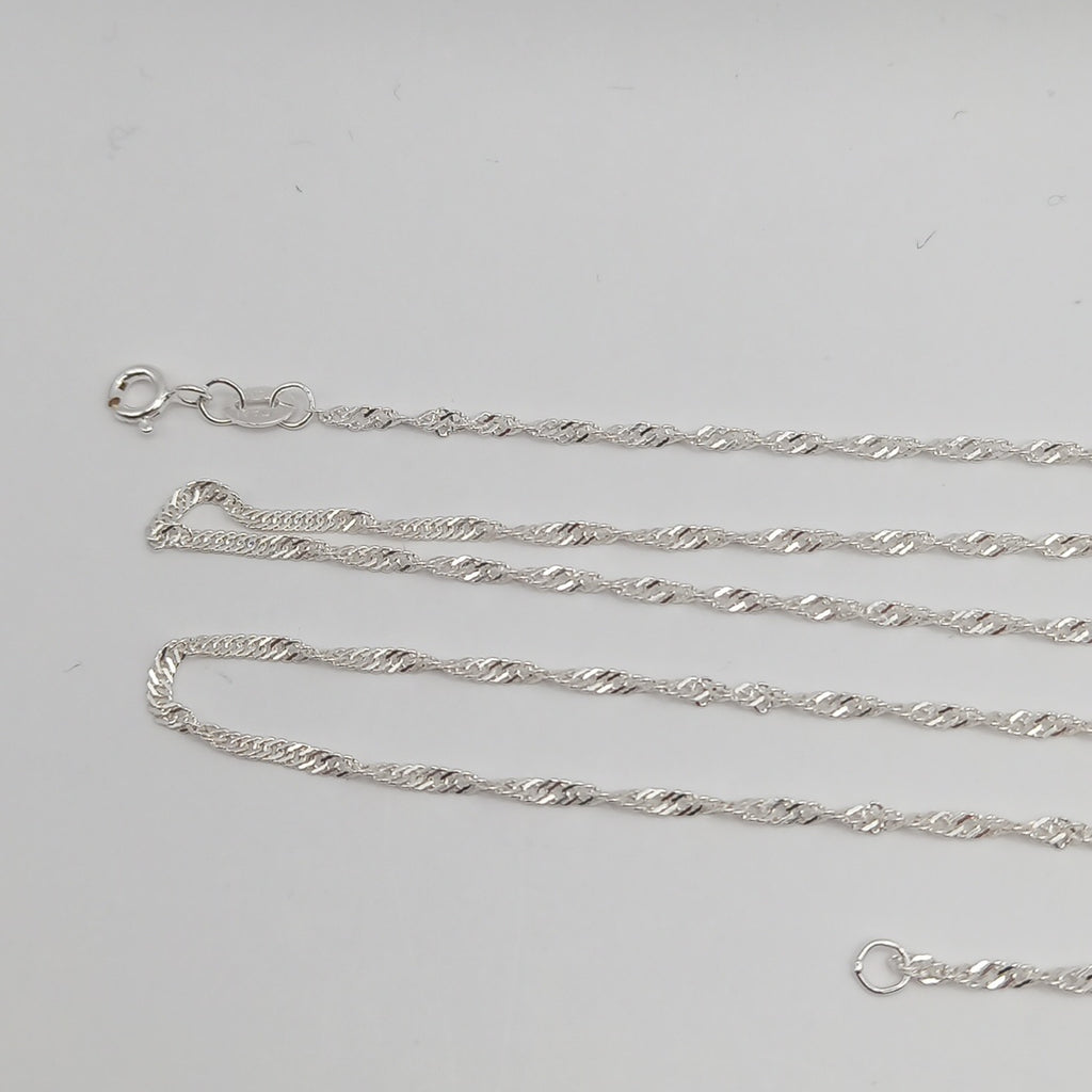 CADENA MEDIO TORZAL PLATA .925 60 CM 2.73 GR (NUEVO)