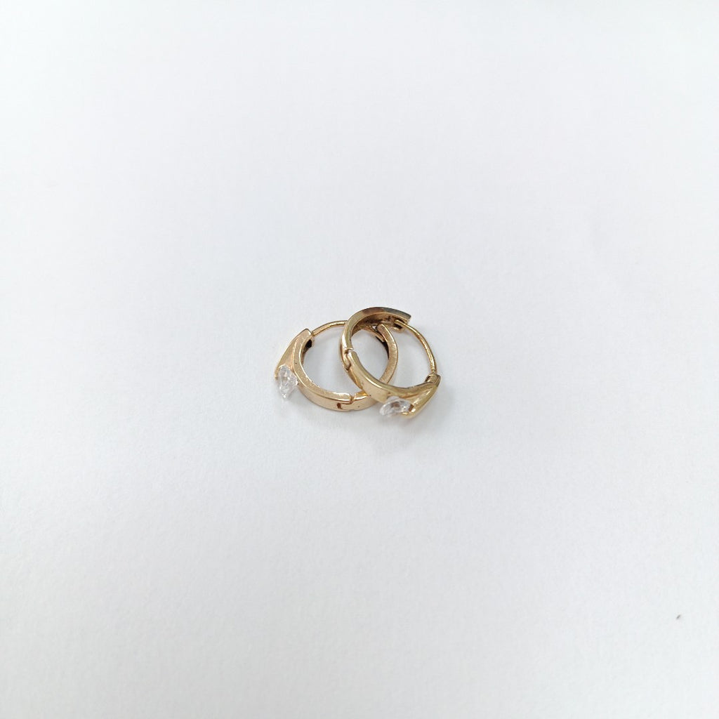 ARRACADAS PAR ORO 14 K 1.5 GRMS (SEMINUEVO)
