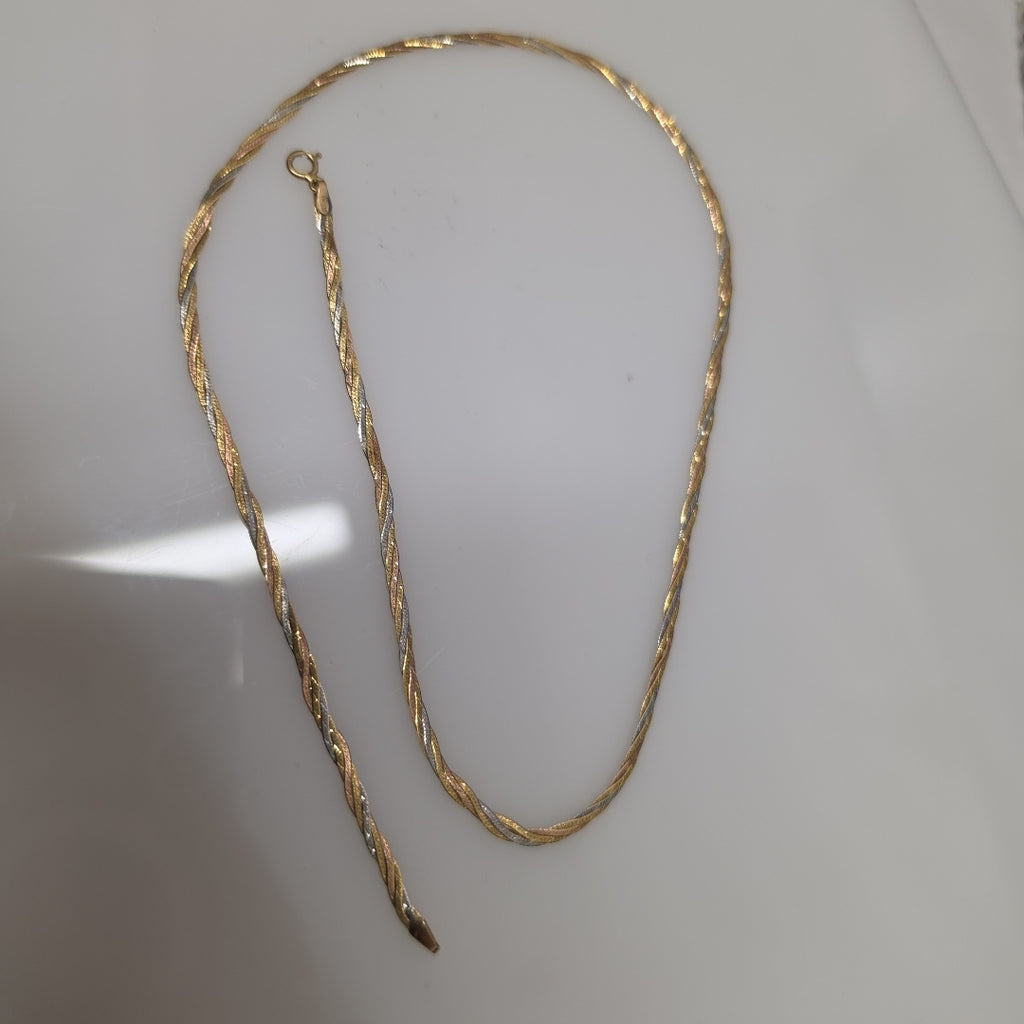 CADENA ORO COMBINADO 14 K 4.1 GRMS (SEMINUEVO)