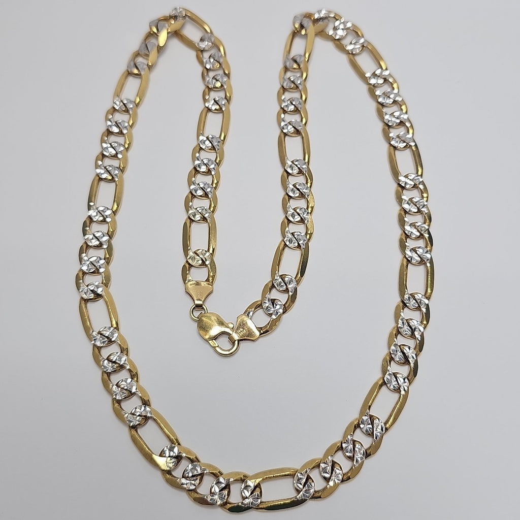 CADENAS CARTIER 3 1 DIAMANTADA ORO 14K 112.3 (NUEVO)