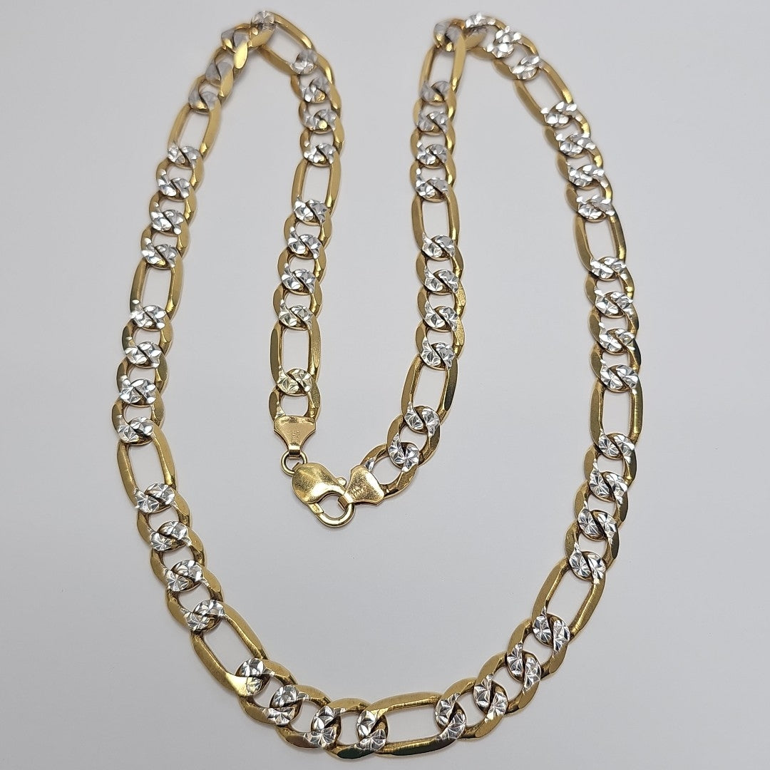 CADENAS CARTIER 3 1 DIAMANTADA ORO 14K 112.3 (NUEVO)