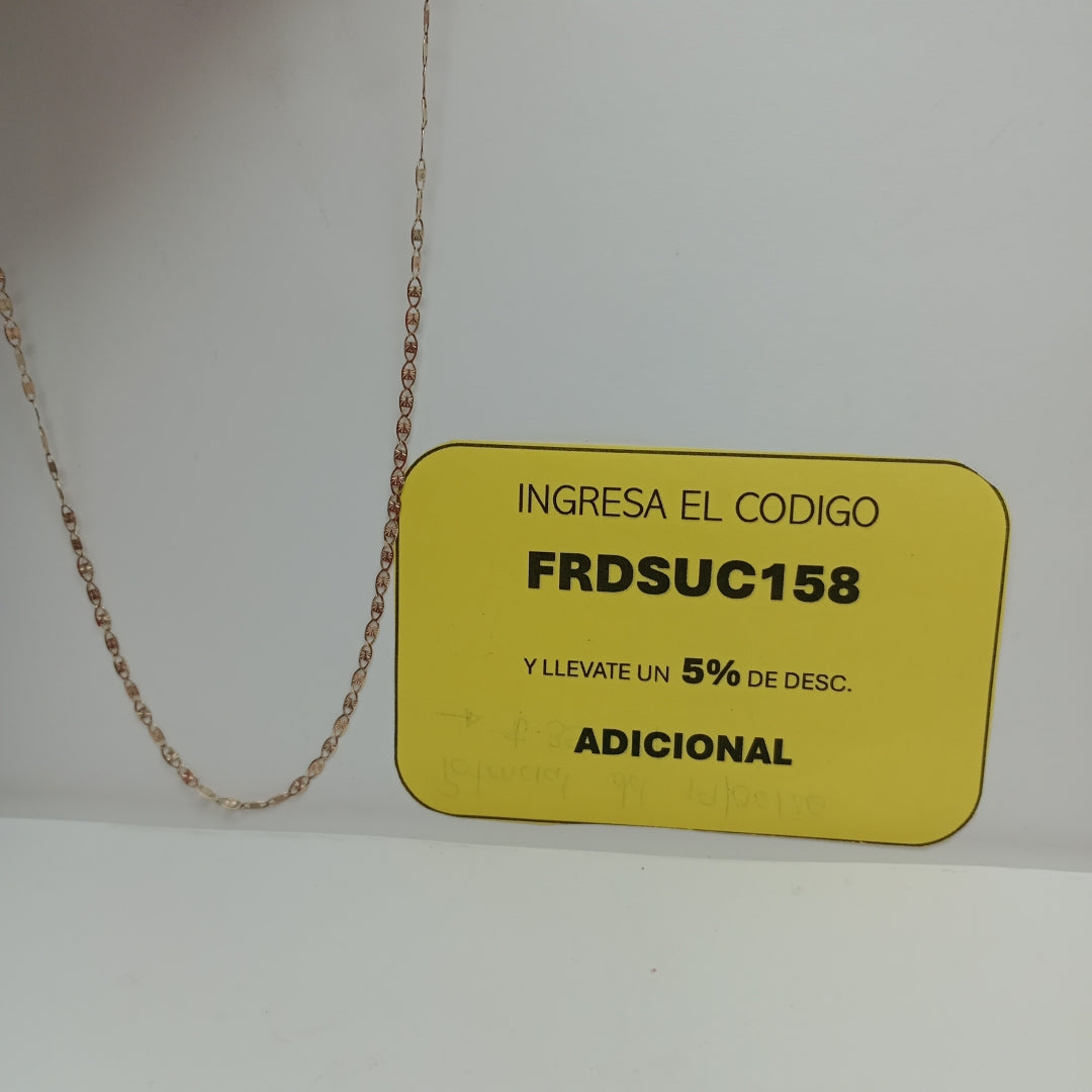CADENA ORO 14 K 2.6 GRMS (SEMINUEVO)