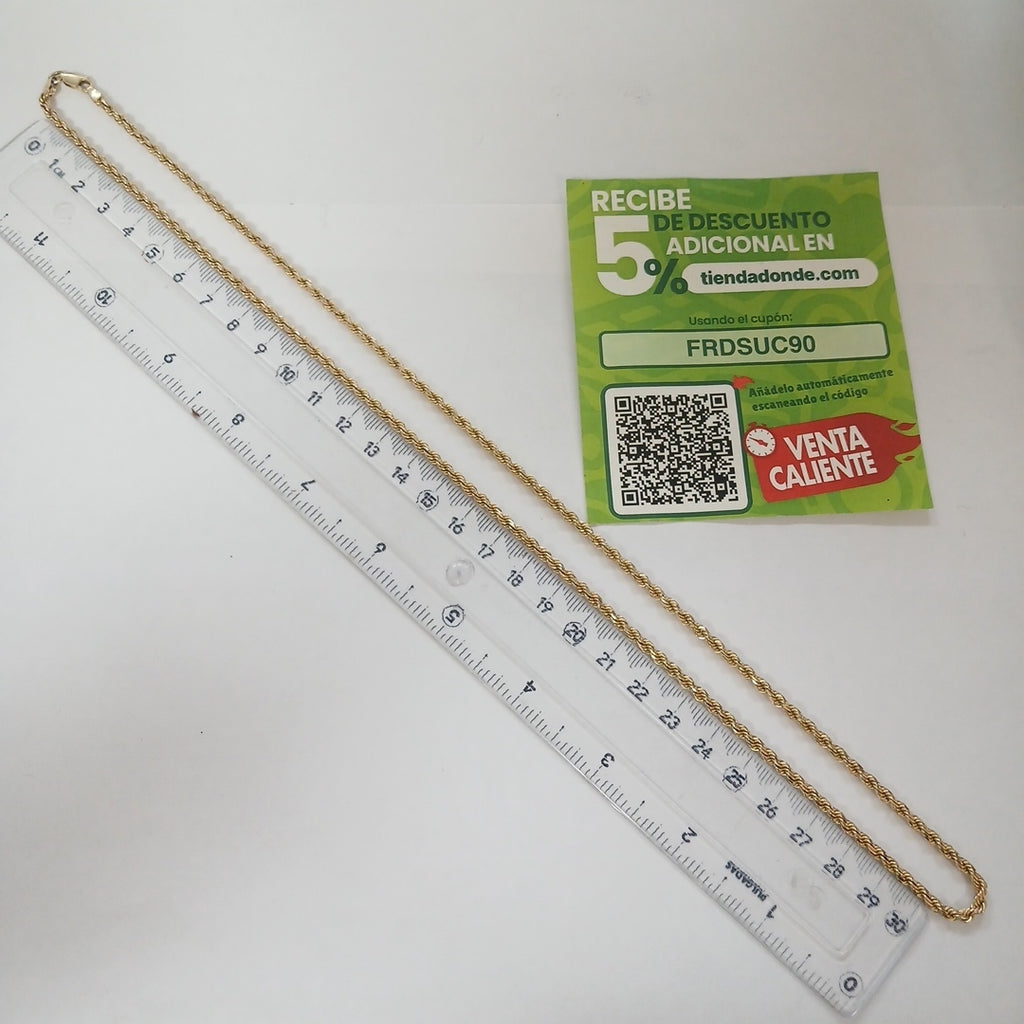 CADENA ORO 14 K 24.8 GRMS (SEMINUEVO)