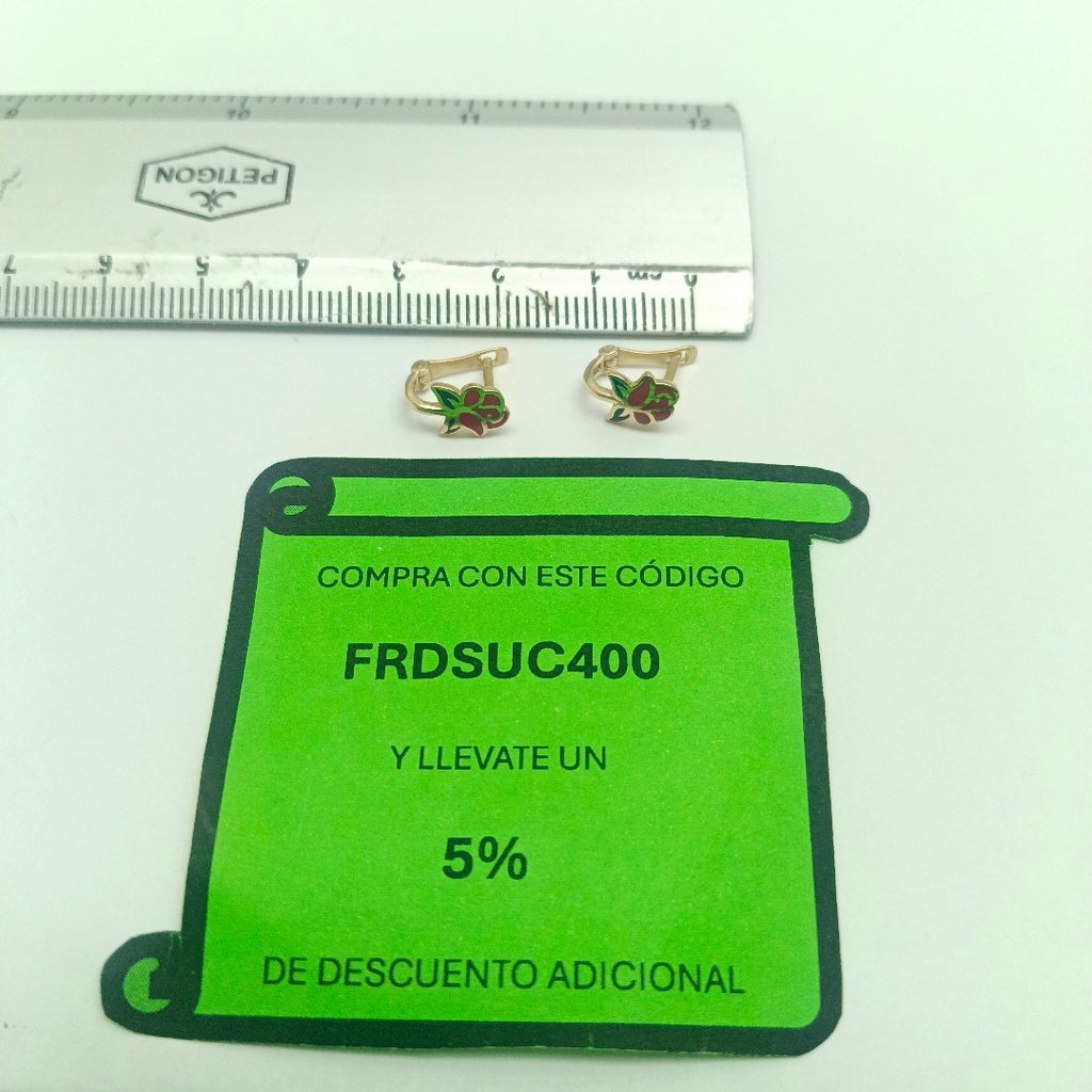 BROQUELES ORO 14K 1.3 (NUEVO)
