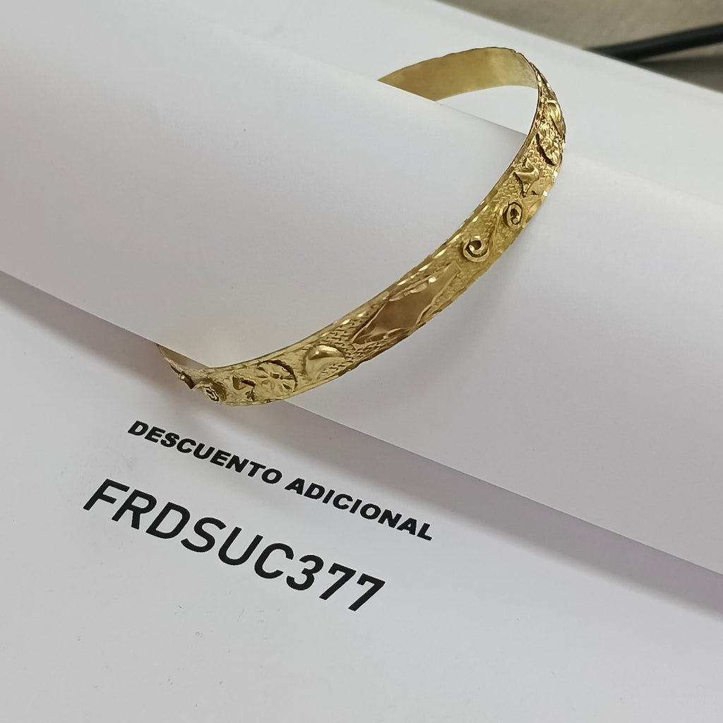 PULSERA RIGIDA ORO 10 K 8,00 GRMS (SEMINUEVO)