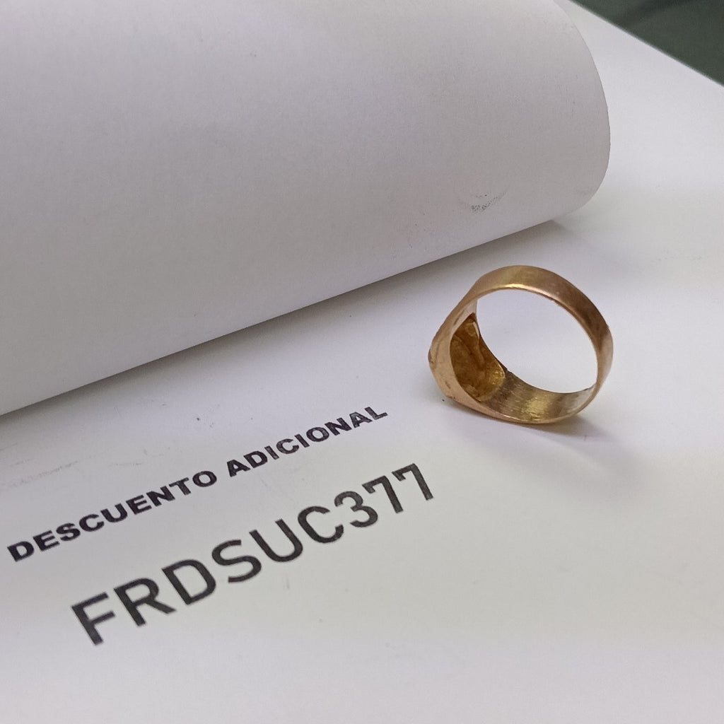 ANILLO DE GRADUACIÓN ORO 10 K 4.8 GRMS (SEMINUEVO)