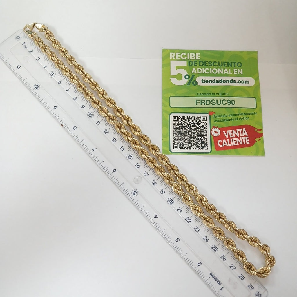 CADENA ORO 14 K 55 GRMS (SEMINUEVO)