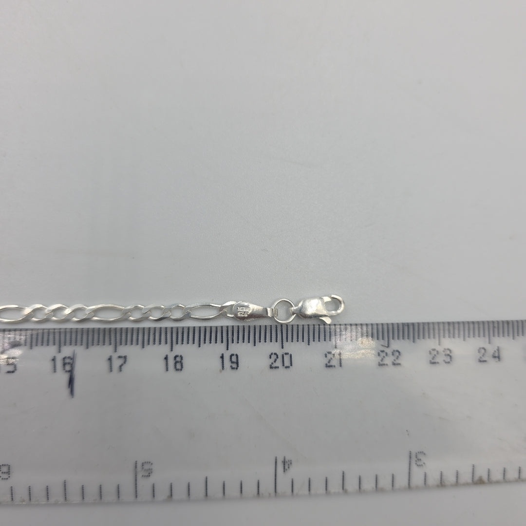 PULSERA TEJIDO 3X1 PLATA .925 21 CM 3.2 GR (NUEVO)