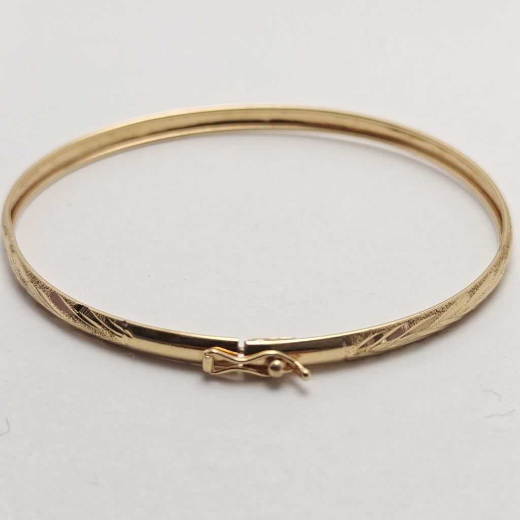 PULSERA RIGIDA ORO 14 K 3,70 GRMS (SEMINUEVO)