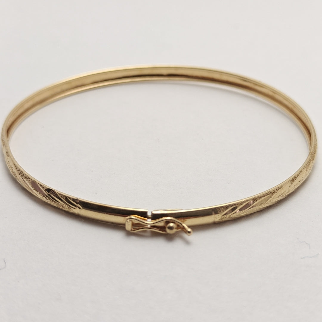 PULSERA RIGIDA ORO 14 K 3,70 GRMS (SEMINUEVO)
