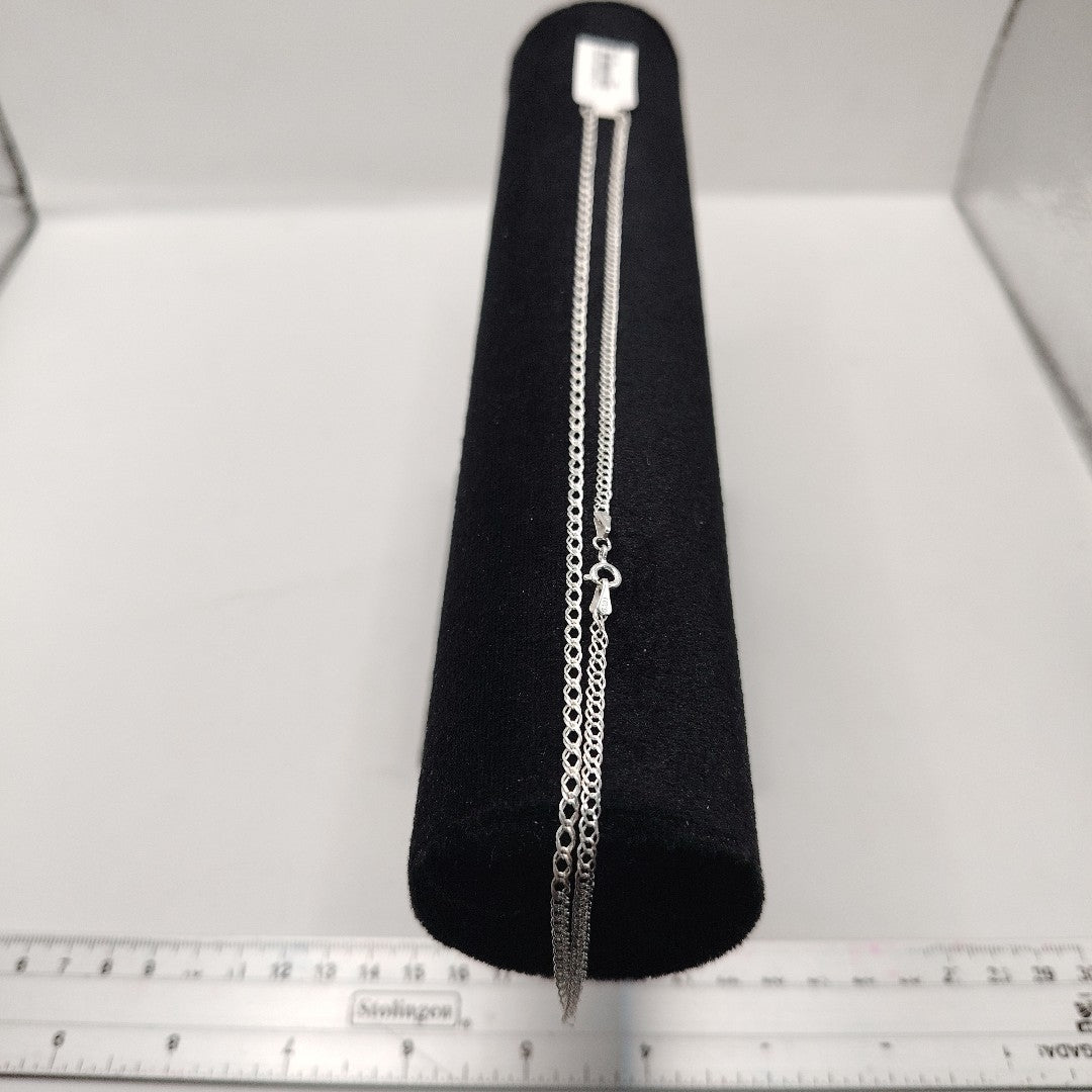 CADENA DOBLE ESLABON PLATA .925 50 CM 3.53 GR (NUEVO)
