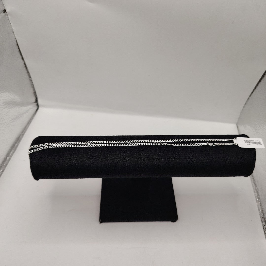 CADENA BARBADA PLATA .925 60 CM 9.32 GR (NUEVO)