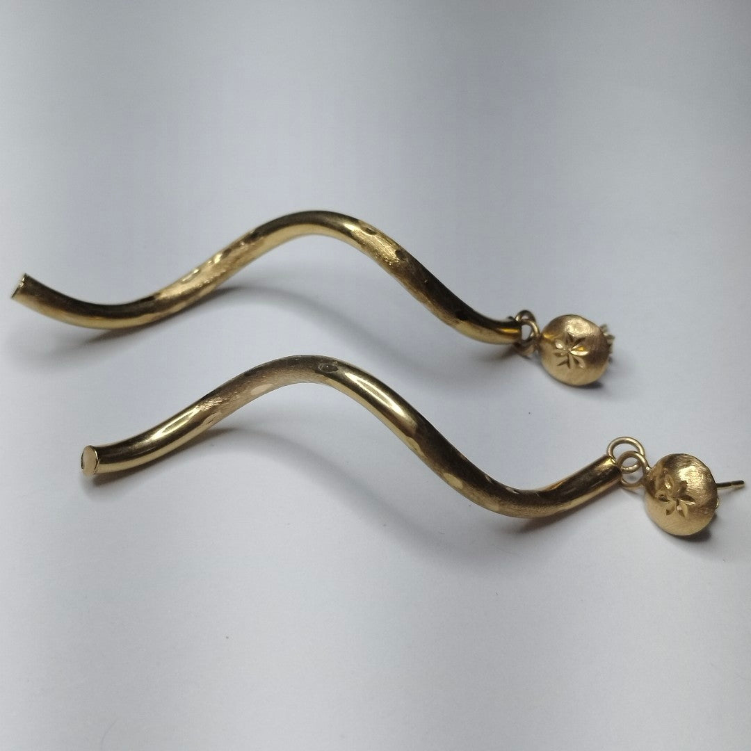 BROQUELES PAR ORO 14 K 3,00 GRMS (SEMINUEVO)
