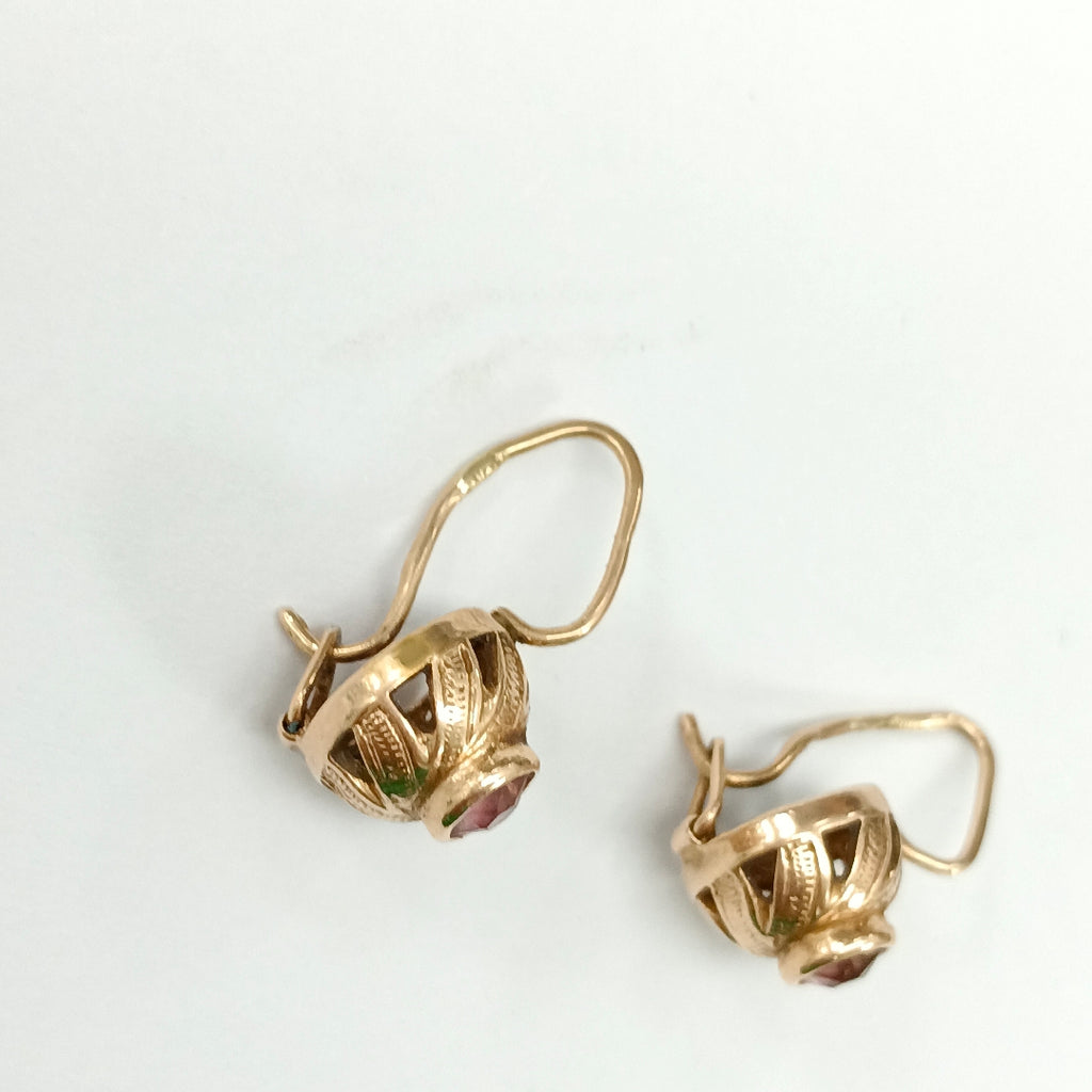 ARETES PAR ORO 14 K 3,00 GRMS (SEMINUEVO)