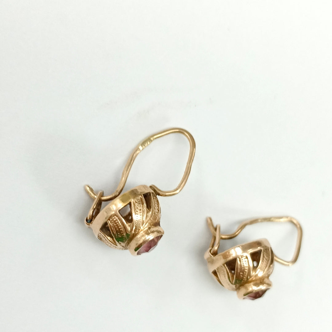 ARETES PAR ORO 14 K 3,00 GRMS (SEMINUEVO)