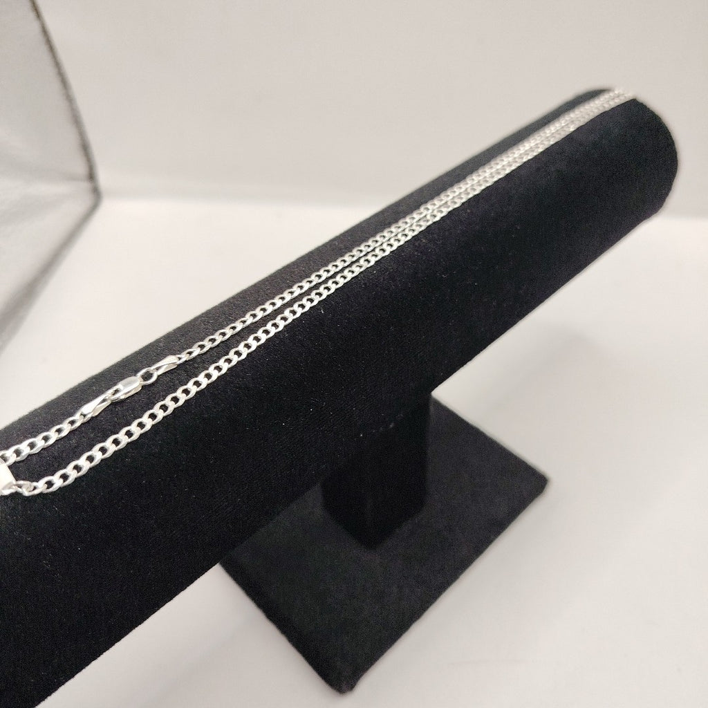 CADENA BARBADA PLATA .925 60 CM 9.32 GR (NUEVO)