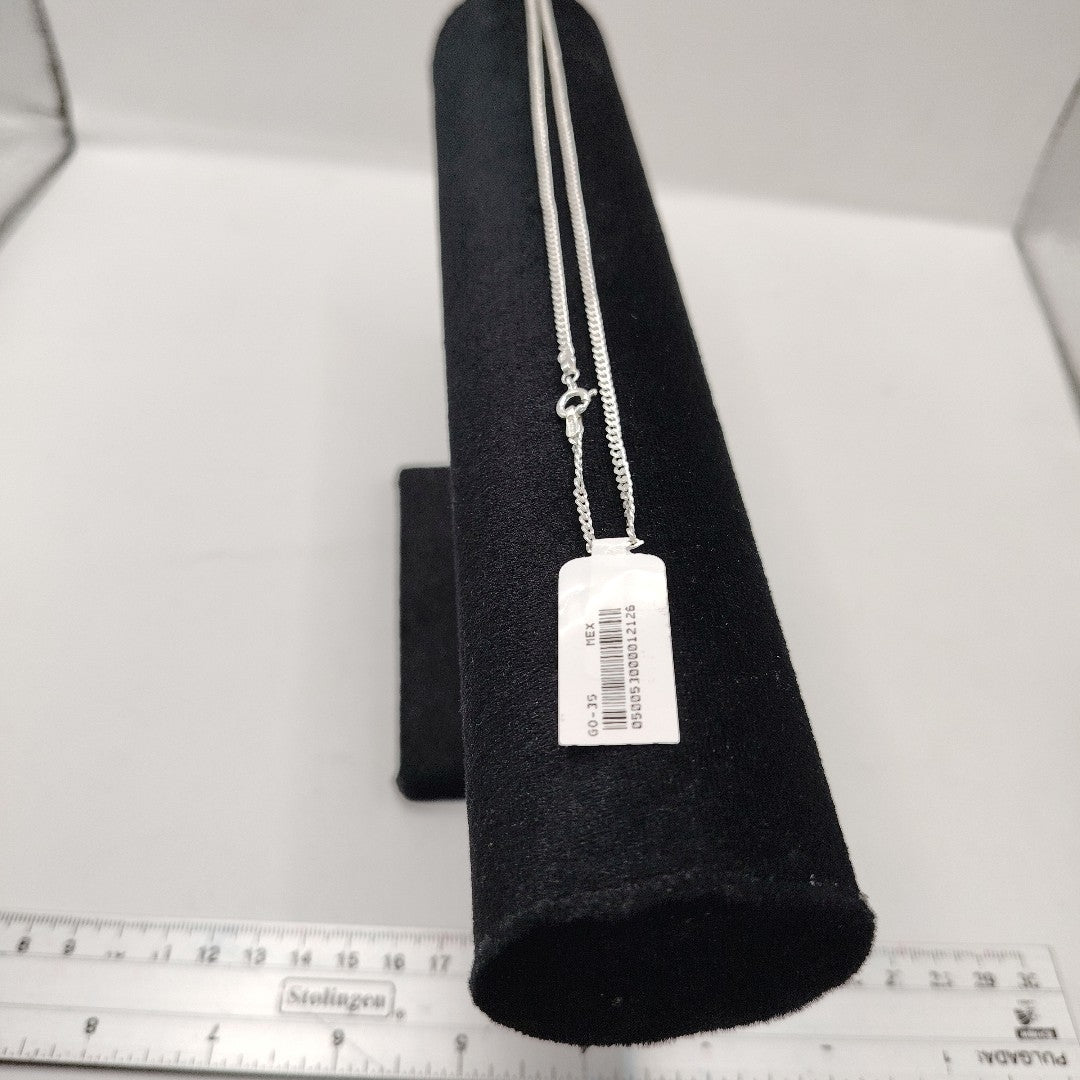 CADENA BARBADA PLATA .925 50 CM 5.03 GR (NUEVO)