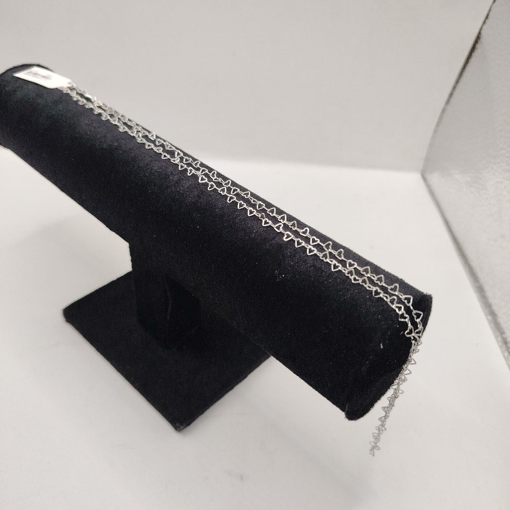 CADENA CORAZONES PLATA .925 60 CM 2.92 GR (NUEVO)