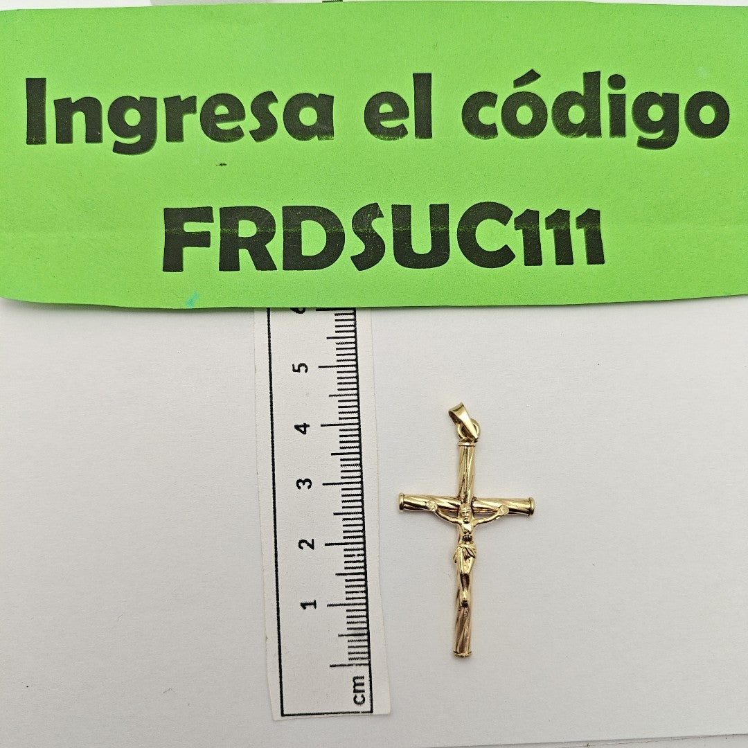 CRUCIFIJO ORO 10 K 1,90 GRMS (SEMINUEVO)