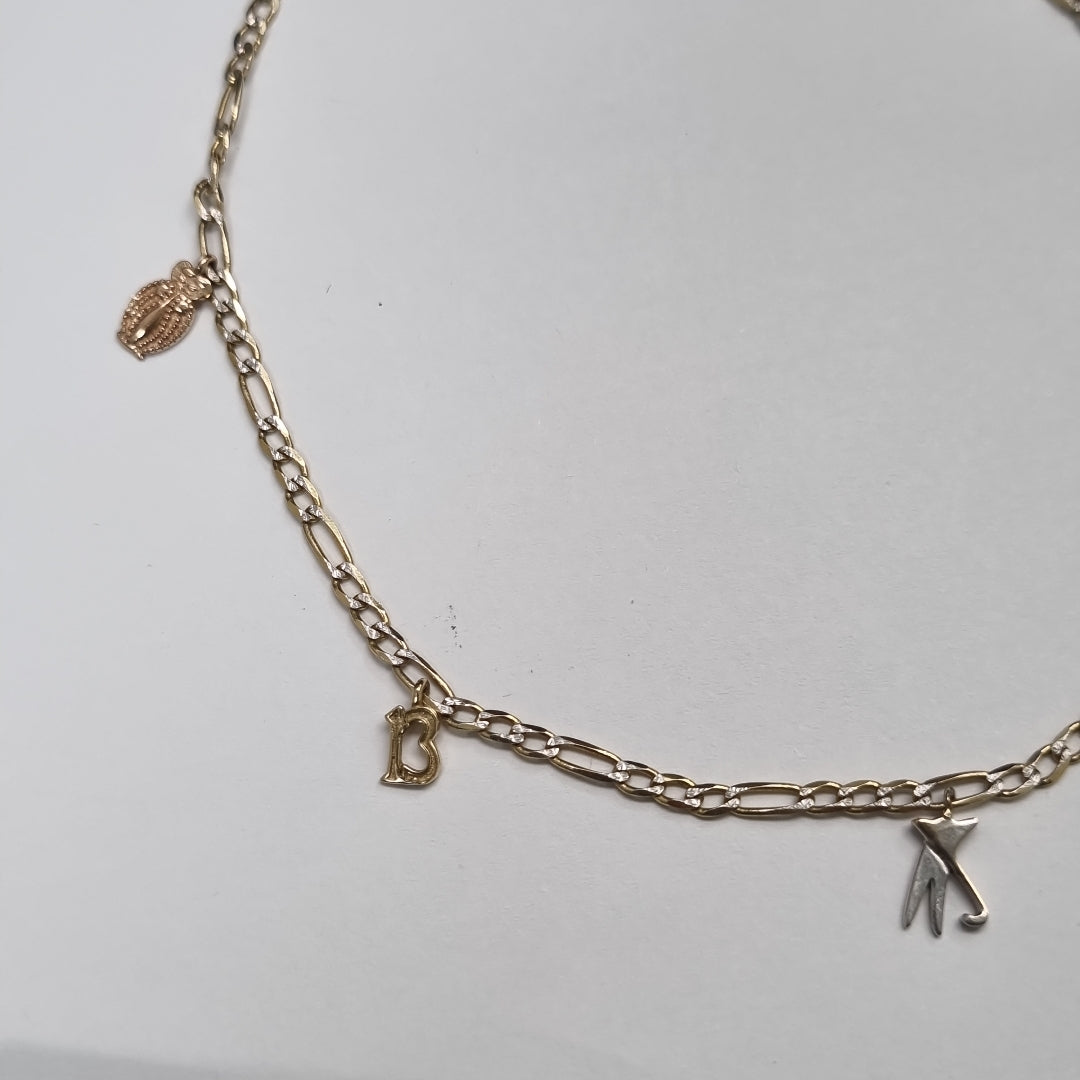 PULSERA ORO, ORO COMBINADO, RODIADO 10 K 3.5 GRMS (SEMINUEVO)