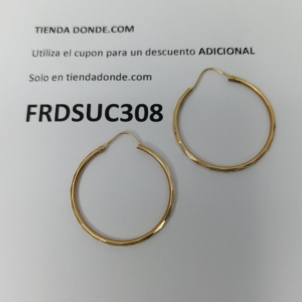 ARRACADAS PAR ORO 14 K 2.2 GRMS (SEMINUEVO)