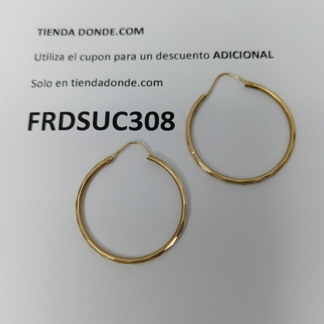 ARRACADAS PAR ORO 14 K 2.2 GRMS (SEMINUEVO)