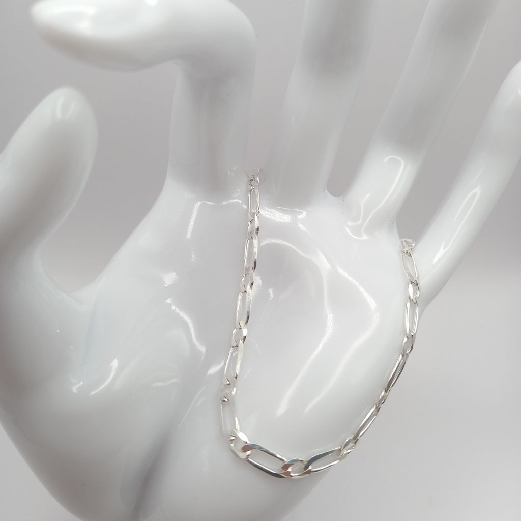 PULSERA TEJIDO 1X1 PLATA .925 18 CM 3.5 GR (NUEVO)