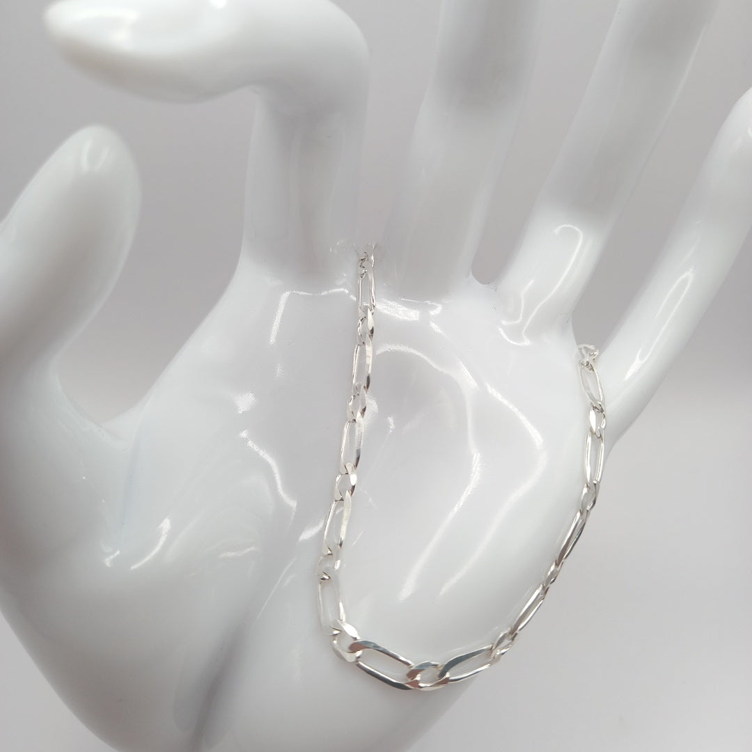 PULSERA TEJIDO 1X1 PLATA .925 18 CM 3.5 GR (NUEVO)