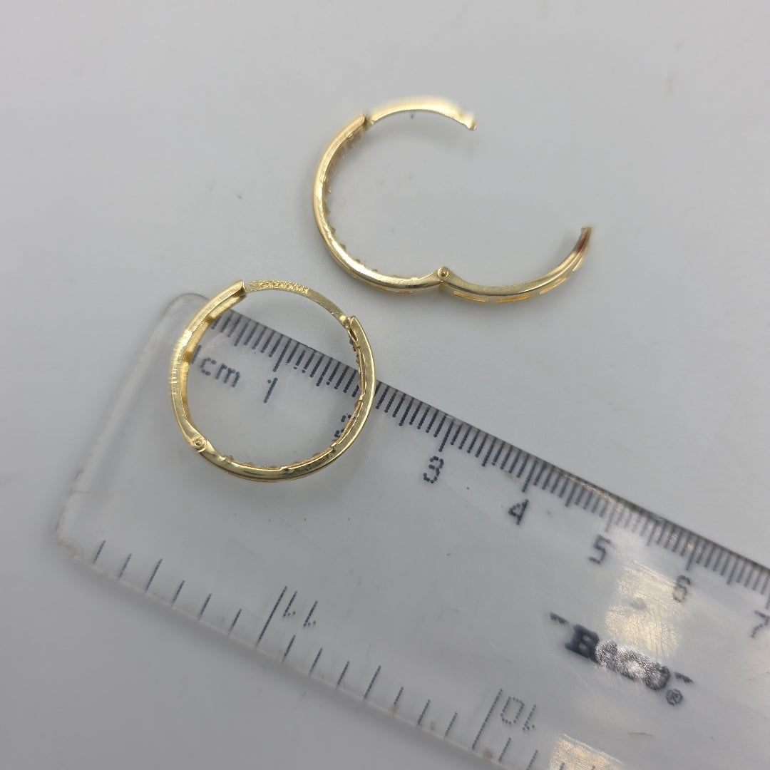 ARRACADAS PAR ORO 10 K 1.9 GRMS (SEMINUEVO)