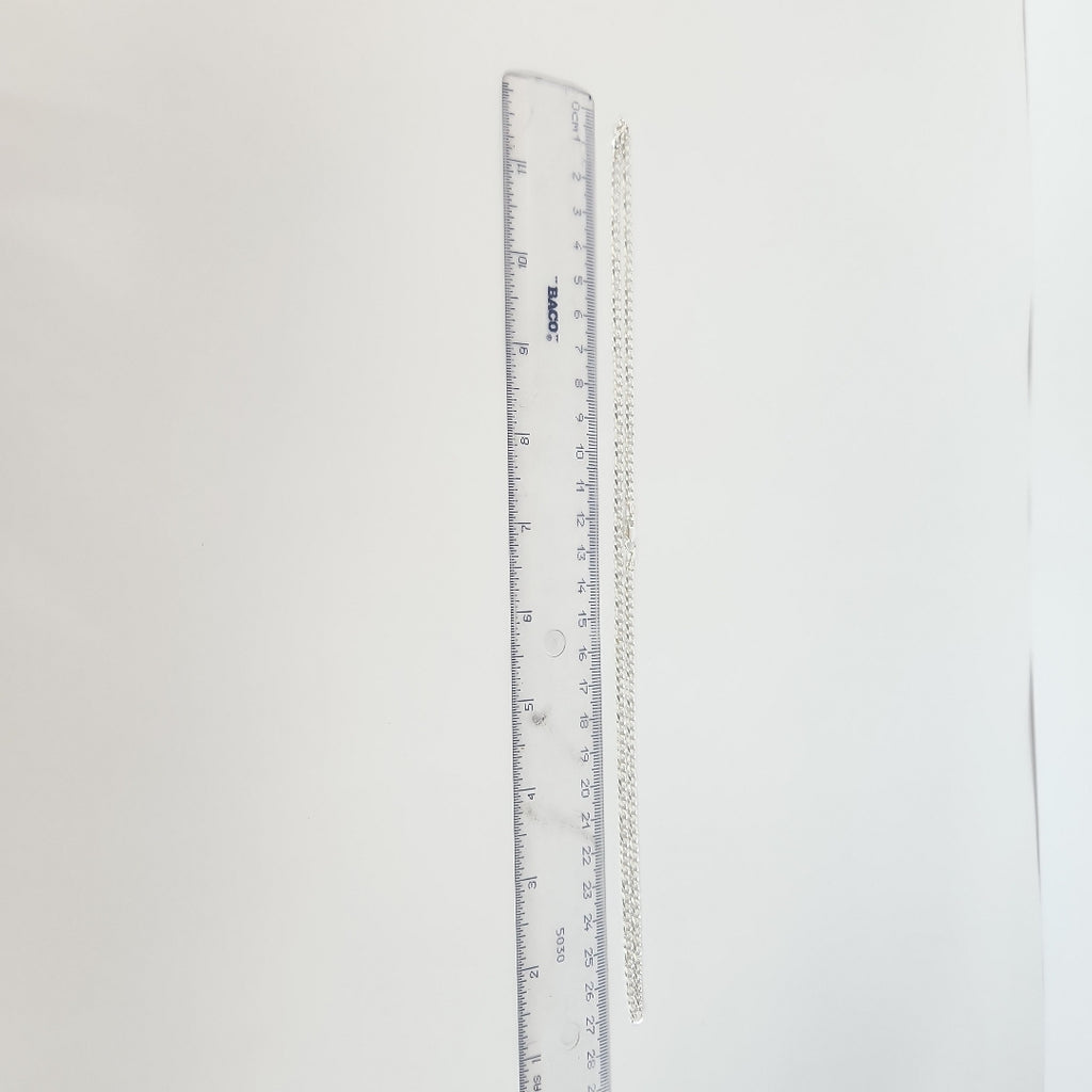 CADENA BARBADA PLATA .925 55 CM 8.22 GR (NUEVO)