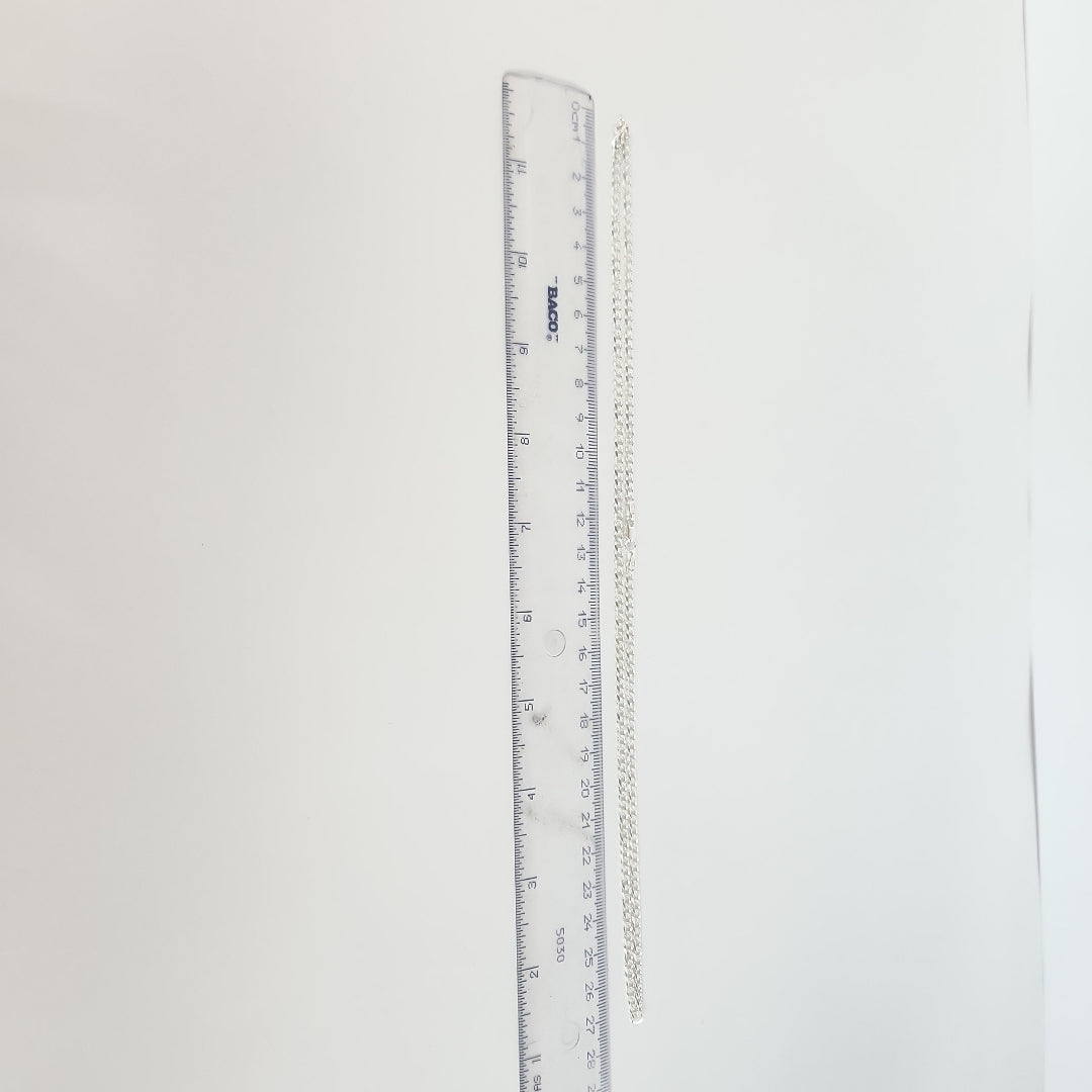 CADENA BARBADA PLATA .925 55 CM 8.22 GR (NUEVO)