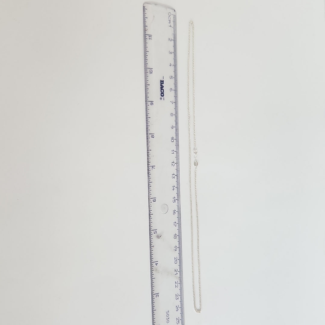 CADENA BARBADA PLATA .925 50 CM 4.12 GR (NUEVO)